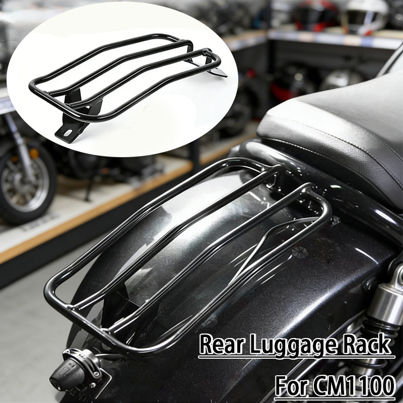 For Honda Rebel CM1100 CMX1100 2021-2023 Motorcycle Gloss Black Heavy Duty Rear Luggage Rack Bracket Support Shelf
