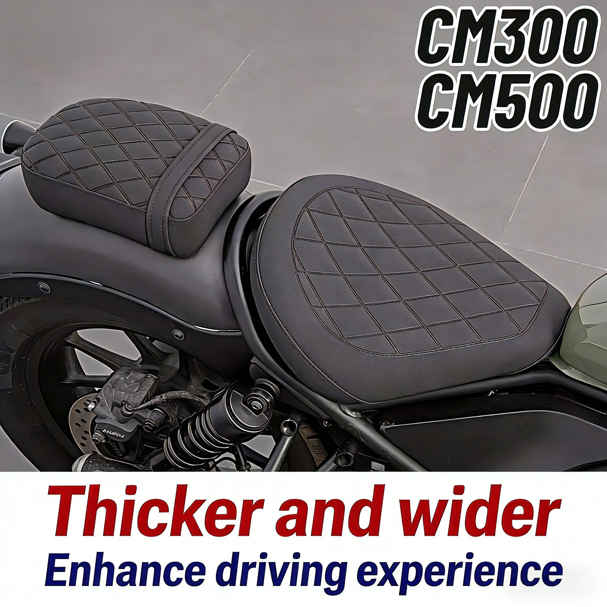For Honda Rebel CMX500 CMX300 2017-2025 Motorcycle Accessories Front Rider Driver Seat Cushion Rear Passenger Pillion